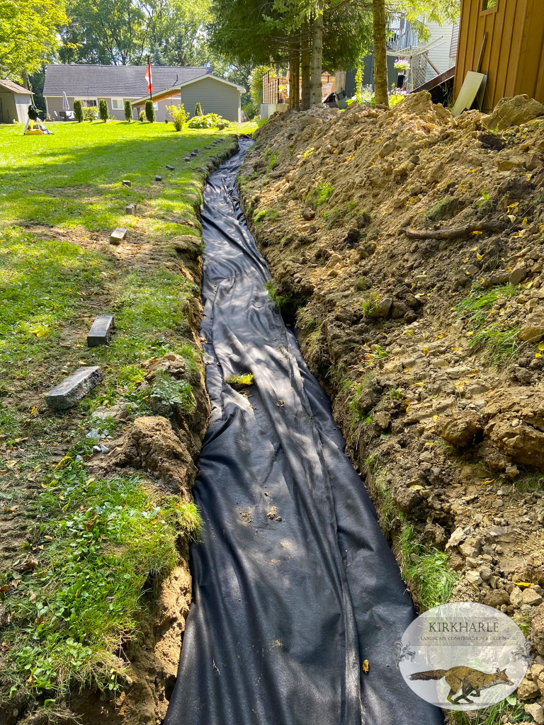 Drainage installation